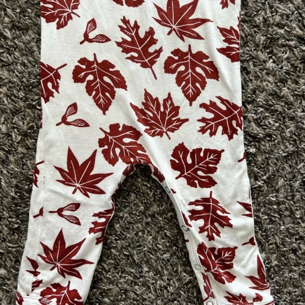 SpearmintLOVE Bamboo Baby One Piece Romper Leaves Fall‎ Size 3-6 Months
